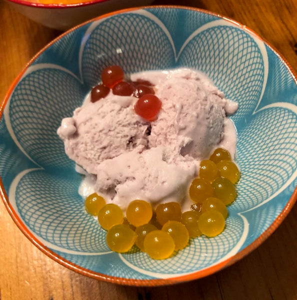 Ice Cream with Fruit Boba - A Kids' Favorite!