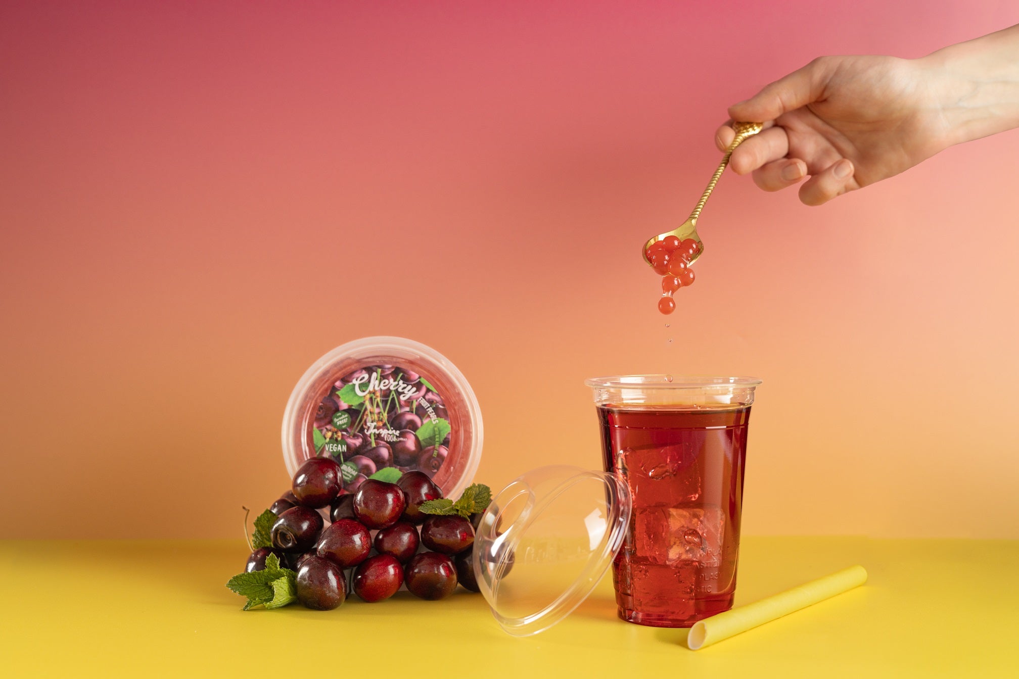 Sælger Ulv i fåretøj døråbning Popping Boba for Bubble Tea - Fruit Pearls - Cherry