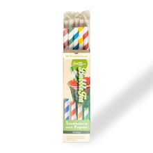 Cargar imagen en el visor de la galería, Multicolored Paper straws individually wrapped
